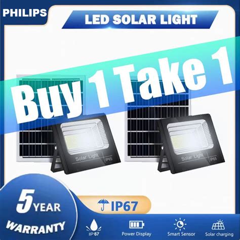 PHILIPS Solar Light Buy 1 Take 1 LED Outdoor Sensor Solar .